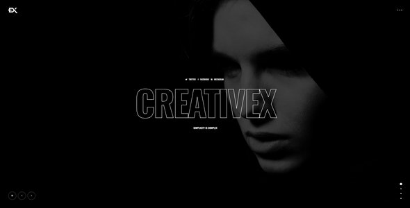 Creativex v1.0 A Bold Portfolio WordPress Theme