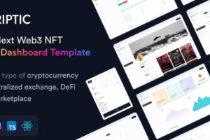 Criptic (v2.9.0) Crypto Admin Dashboard React Next Web3 NFT Template