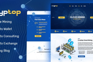CrypTop v1.0.9 ICO Landing and CryptoCurrency WordPress Them