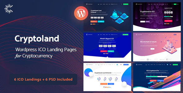 Crypto-land – Crypto Currency Landing Page WordPress Theme v.2.3.5