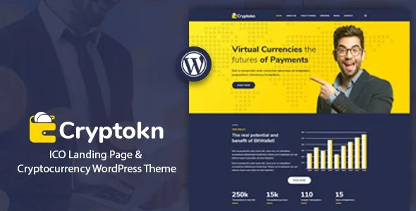 Cryptokn v1.3 – ICO Landing Page & Cryptocurrency WordPress Theme
