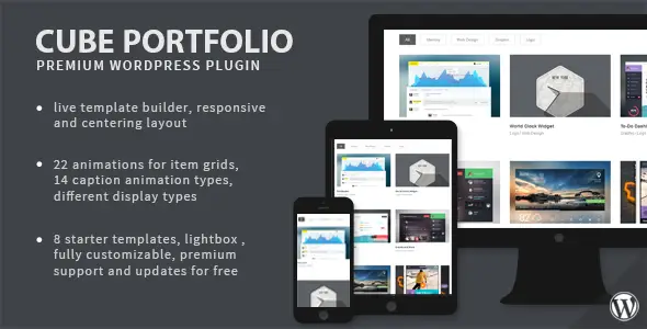 Cube Portfolio v1.16.8 Responsive WordPress Grid Plugin