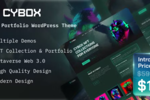 Cybox 1.0.0 NFT PortFolio WordPress Theme