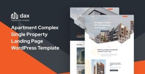 DAXX v1.0 Apartment Complex WordPress Theme