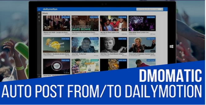 DMomatic v.1.6.7 Automatic Post Generator and Dailymotion Auto Poster Plugin for WordPress