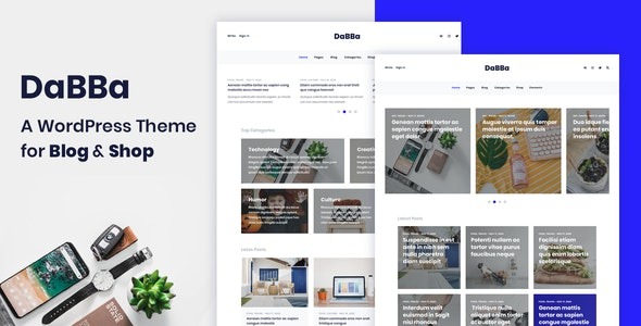 Dabba v1.0.7 A WordPress Theme For Blog & Shop