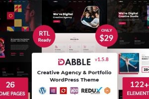 Dabble (v1.6.5) Creative Agency & Portfolio WordPress Theme