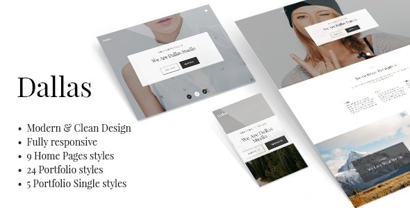 Dallas v1.4.2 Minimal Portfolio & Business Theme