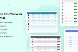 Datalentor v1.0.3 Advanced DataTable for Elementor