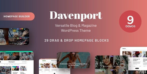Davenport v1.3 Versatile Blog and Magazine WordPress Theme
