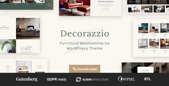 Decorazzio v.1.1.0 Interior Design and Furniture Store WordPress Theme