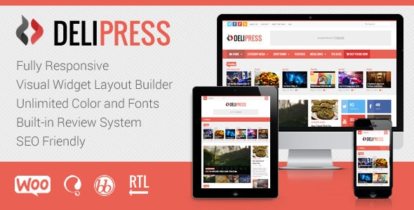 DeliPress v3.9 Magazine and Review WordPress Theme