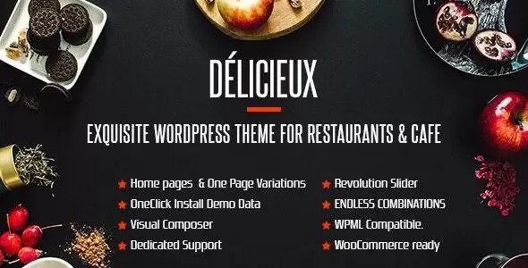 Delicieux v1.0 Creative Restaurant WordPress Theme