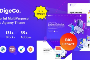 Digeco (v2.2.0) Startup Agency WordPress Theme
