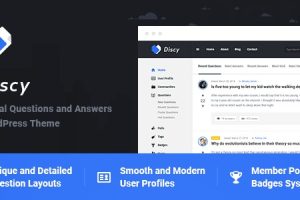 [Fixed*] Discy v5.7.0 Social Questions and Answers WordPress Theme [Activated*]