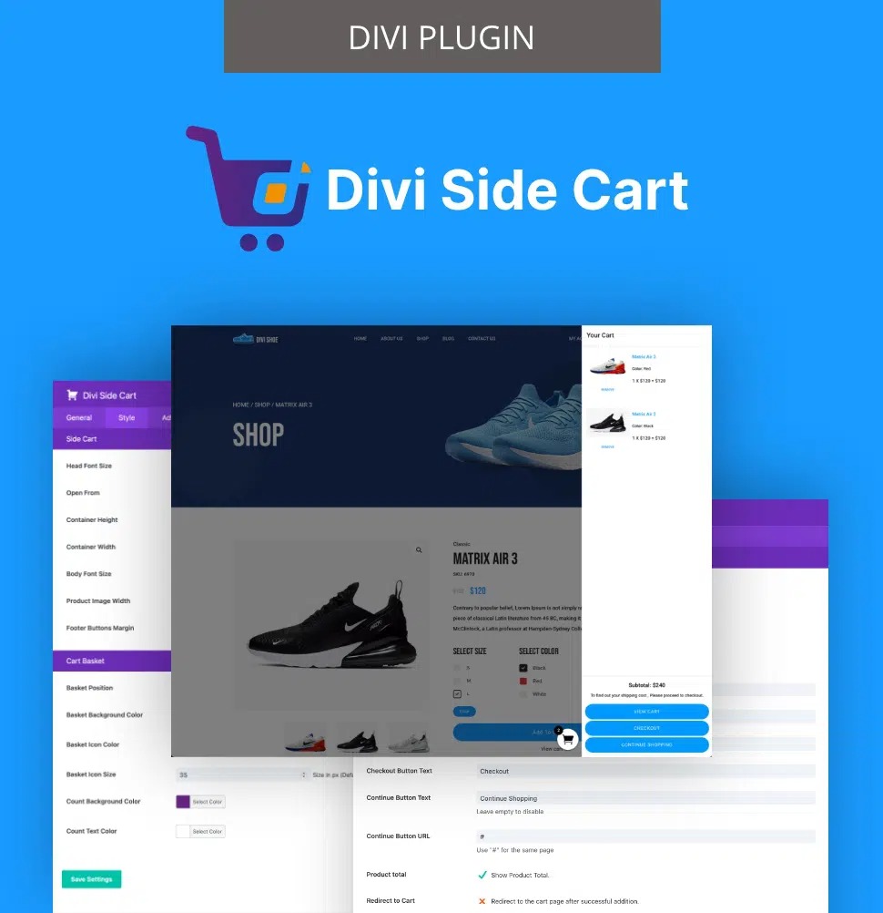 Divi Side Cart v1.0