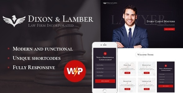 Dixon & Lamber v1.2.5 Law Firm WordPress Theme #