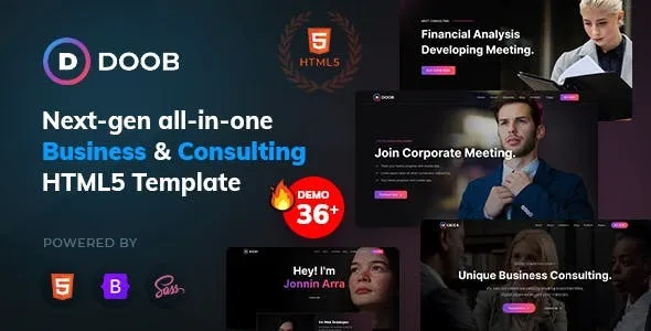 Doob – Business & Consulting Bootstrap 5 Template (17 August 2023)