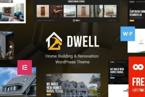 Dwell v1.7 Home Building & Renovation WordPress Theme [Activated]