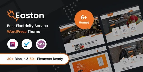 Easton v.1.0.0 Electricity Services WordPress Theme