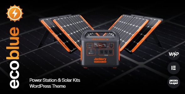 EcoBlue v1.3.0 Power Station & Solar Kits WordPress Theme