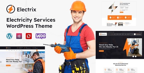 Electrik v1.1 Electricity Services WordPress Theme