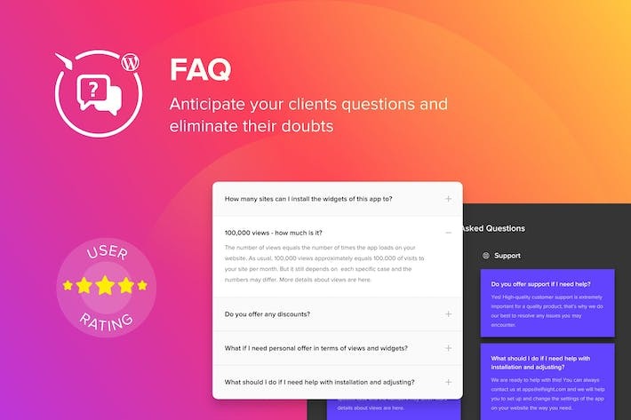 Elfsight Accordion FAQ v1.4.1 WordPress Plugin