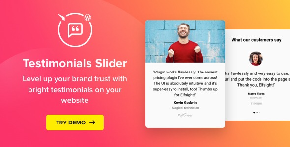 Elfsight Testimonials Slider v1.6.1