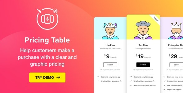 Elfsight WordPress Pricing Table Plugin v2.6.1 [NFIX]