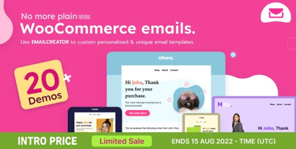 Email Creator v1.1.1 [Activated] – WooCommerce Email Template Customizer
