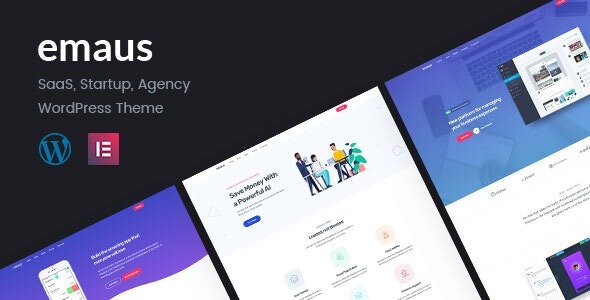 Emaus v1.4.3 SaaS App and Startup Elementor Theme