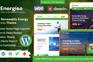 Energiso v1.4.3 Solar & Renewable Energy WordPress Theme