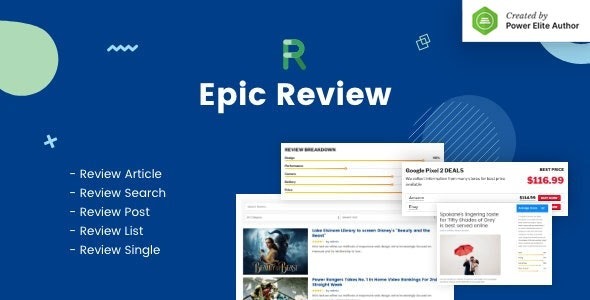 Epic Review v1.0.2 WordPress Plugin & Add Ons for Elementor & WPBakery Page Builder