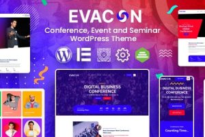Evacon - 活动和会议 WordPress 主题 1.0.9