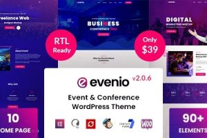Evenio v2.1.2 Event Conference WordPress Theme