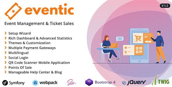 Eventic v1.4 Ticket Sales and Event Management System