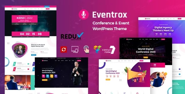 Eventrox v1.0 Conference and Event WordPress Theme