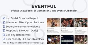 Eventful v1.0 Events Showcase For Elementor And The Events Calendar