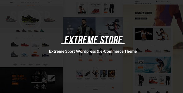 Extreme (v1.5.4) Sports Clothing & Equipment Store WordPress Theme #
