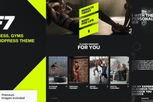 F7 v11.4 Fitness Gym WordPress (Activated)