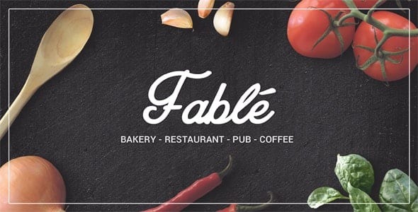 Fable v1.3.8 Restaurant Bakery Cafe Pub WordPress Theme