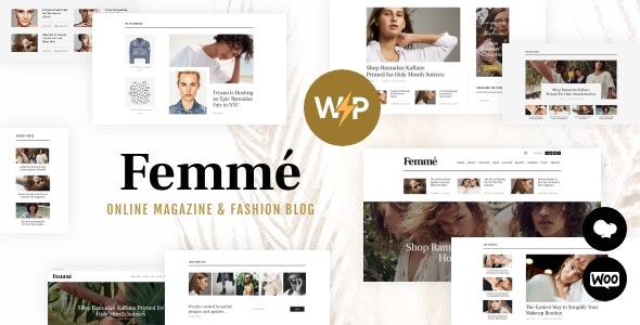 Femme (v1.3.7) An Online Magazine & Fashion Blog WordPress Theme