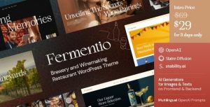 Fermentio v1.0 Brewery and Winemaking Restaurant WordPress Theme