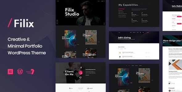 Filix v1.3.2 Creative Minimal Portfolio WordPress Theme