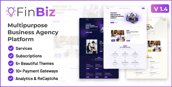 FinBiz v2.0 Multipurpose Business Agency Platform