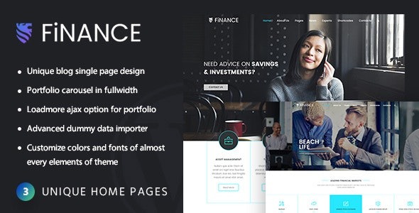 Finance Consultant v2.8 Consulting WordPress Theme
