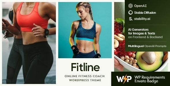 FitLine v1.0 Online Fitness Coach WordPress Theme