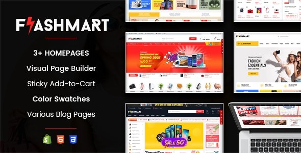 FlashMart v1.0.1 Responsive Multipurpose Sections Shopify Theme