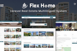 Flex Home (v2.55.0) Laravel Real Estate Multilingual System