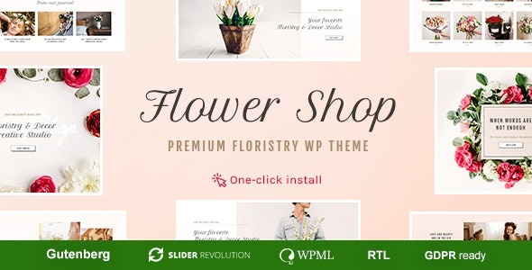 Flower Shop v1.2.0 Decoration Store and Floristic WordPress Theme